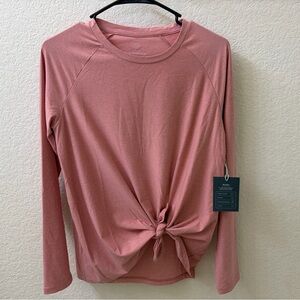 Women's active Pink Long Sleeve Top